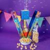 Birthday Bubble Box with Caramel White Chocolate Popcorn by Send A Cake, Ready to Gift, No Assembly Required - Happy Birthday Surprise - Unique Gift for Women, Men, Adult, Kids view 4