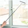 Beavorty Detachable Hard Bristle Floor Squeegee Scrub Brush for Tile Floors Multi Surface Cleaner for Bathroom Kitchen Balcony Lightweight and Practical Home Cleaning Tool with Hanging view 3