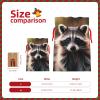 SXOOGE cute raccoon (1) Gift Bag with Handles and tag, Perfect for Christmas, Birthday, Wedding or Daily Gift - (M) view 4