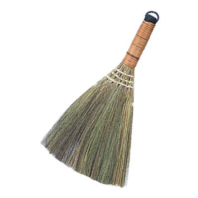 BELLIFFY Small Flexible Desk Broom with Handle Wooden Compact Dust Whisk for Kitchen Office Home Cleaning Practical Desktop Sweeper for Furniture and Window Blinds