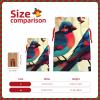 SXOOGE Birds Gift Bag with Handles and tag, Perfect for Christmas, Birthday, Wedding or Daily Gift - (M) view 4