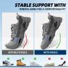1 Pair Carbon Fiber Insole for Men & Women: 1.2mm Thick Rigid Shoe Insert Support Turf Toe, Foot Fractures, Hallux Rigidus & Limitus for Sports, Hiking, Trekking - Alternative to Post Op Shoe, 285mm view 4