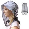 2 Pack Mosquito Head Net for Camping, Hiking, Fishing, Gardening, Fly & Bug Protection Fit All Hats for Men & Women (Blue, Full-Brim) view 2