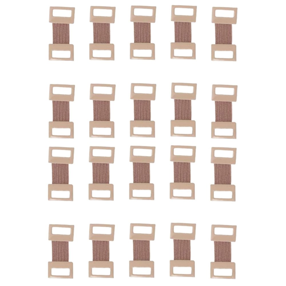 20Pcs Brown Elastic Bandage Clips Adhesive Bandages Bandage Wrap Clips Stretch Metal Clips, Replaceable Wrap Clips for Various Types Bandages and Bandaging Supplies