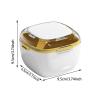 Denture Bath Case Cup, Denture Cleaning Cup With Lid, Leakproof Retainer Case, Double-Layer Soaking Bath For Braces, Mouth Guards, Travel-Friendly Design For Home, Car, Bureau view 3