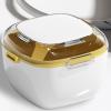 Denture Bath Case Cup, Denture Cleaning Cup With Lid, Leakproof Retainer Case, Double-Layer Soaking Bath For Braces, Mouth Guards, Travel-Friendly Design For Home, Car, Bureau view 4