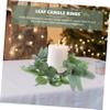 Eucalyptus Candle Rings Wreaths 2 Pcs for Tabletop Decor view 2