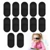 12pcs Eye Patches,Reusable Non-Woven Fabric Eye Patches for Adults and Kids (Large Size Black) view 1