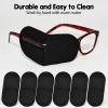 12pcs Eye Patches,Reusable Non-Woven Fabric Eye Patches for Adults and Kids (Large Size Black) view 3