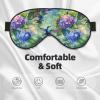 SEADANCE Hummingbird Flower Sleep Mask Adjustable Sleep Eye Mask Blindfold Eyeshade Blackout Eye Cover for Deep Rest Travel Nap view 3