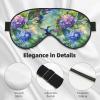 SEADANCE Hummingbird Flower Sleep Mask Adjustable Sleep Eye Mask Blindfold Eyeshade Blackout Eye Cover for Deep Rest Travel Nap view 4