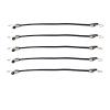 15/30PCS Luggage Strap Elastic Strap Fixed Elastic Cord Socket Fixed Small Hook Latex Mini Rope Camping Accessories(Black 15pcs) view 1
