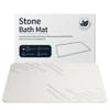 ZIKIBL Stone Bath Mat Diatomaceous Earth Shower Mat Super Absorbent Non-Slip Diatomite Stone Bath Mats for Bathroom Floor Quick-Drying Natural Easy to Clean24 * 16'' view 1