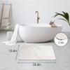 ZIKIBL Stone Bath Mat Diatomaceous Earth Shower Mat Super Absorbent Non-Slip Diatomite Stone Bath Mats for Bathroom Floor Quick-Drying Natural Easy to Clean24 * 16'' view 2