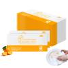 Dish Cleaning Wipes Individually Wrapped Travel Dish Soap Wipes Orange Scent 7.7x 7.3 Disposable Wipes Portable for Kitchen Outdoor Traveling Camping RV Quick Clean (50) view 1