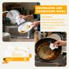 Dish Cleaning Wipes Individually Wrapped Travel Dish Soap Wipes Orange Scent 7.7x 7.3 Disposable Wipes Portable for Kitchen Outdoor Traveling Camping RV Quick Clean (50) view 4