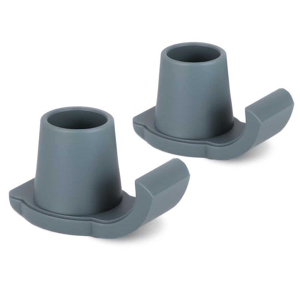Eotufuir Walker Ski Glides for Folding Walkers - Universal Walker Glide Caps & Sliders, Walker Feet Glides, Ideal Mobility Walker Accessories for Seniors (2Pack, Gray)