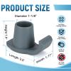 Eotufuir Walker Ski Glides for Folding Walkers - Universal Walker Glide Caps & Sliders, Walker Feet Glides, Ideal Mobility Walker Accessories for Seniors (2Pack, Gray) view 2