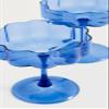 FAZEEK Women's Wave Coupe Glasses Set of 2, Blue, One Size view 3