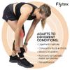 FLYTEX Knee Compression Sleeves Pain & Injury Relief for Knees Osteoarthritis, Meniscus Tear, Cruciate Ligament, IT Band Syndrome Ideal for Running, Hiking, Cycling, Fitness, Basketball (Grey, M) view 2