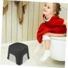NOLITOY Slip Plastic Foot Stool for Toilet Step Stool Stepping Footstool Bathroom Bench for Comfortable Squatting and Healthy Bowel Movements Stackable and Wear Resistant Design view 3