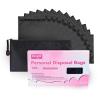 160 pcs Sanitary Napkin Disposal Bags, Personal Care Feminine Hygiene Disposal Bags, Opaque, Odor Control, Discreet Disposal for Tampons, Pads, Liners,Diapers, with Pouch, Black, Packaging May Vary view 1