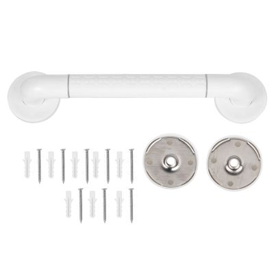Hyuduo Stainless Steel Bath Grab Bar Safety Handrail Shower Handle for Elderly & Disabled with Mounting Screws 15.7in Anti Slip Bathroom Safety Rail