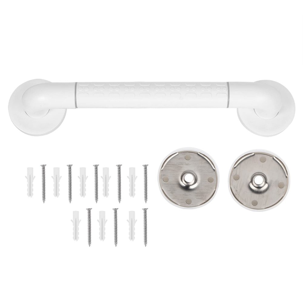Hyuduo Stainless Steel Bath Grab Bar Safety Handrail Shower Handle for Elderly & Disabled with Mounting Screws 15.7in Anti Slip Bathroom Safety Rail