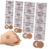 100pcs Breathable Fabric Round Bandages Elastic Adhesive Patches for Finger Joints Nose and Knee with High Adhesion and Protection view 1