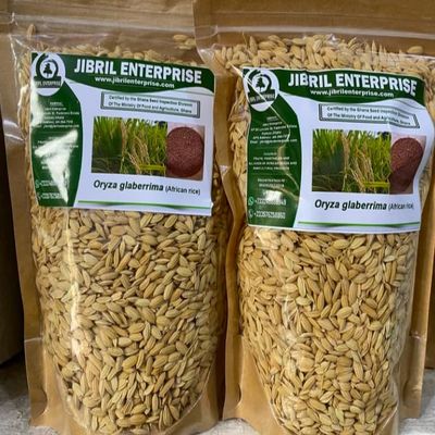 African rice,Oryza glaberrima paddy, 100% natural and organic, no additives, including phyto sanitary certificate (500g)