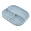 BESPORTBLE Silicone Divided Plate with Suction Cup Non Slip Adaptive Food Tray for Elderly Patients Food Grade Flexible Unbreakable Tableware for Self Feeding and Rehabilitation Light Blue view 1