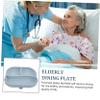 BESPORTBLE Silicone Divided Plate with Suction Cup Non Slip Adaptive Food Tray for Elderly Patients Food Grade Flexible Unbreakable Tableware for Self Feeding and Rehabilitation Light Blue view 4