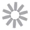10pcs TPR Replacement Crutch Hand Grips Cushions Comfortable Latex Handle Pads for Aluminum Arm Crutches Easy to Install Accessories Gray view 1