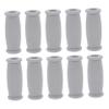 10pcs TPR Crutch Hand Grips Non Slip Underarm Support Accessories for Standard Aluminum Crutches Comfortable Replacement Parts Gray view 1
