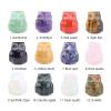 1 Inch Natural Semi-Precious Stone Owl Figurine Ornaments Amethyst Quartz Crystal Healing Animal Statue Decoration,Green Aventurine view 3