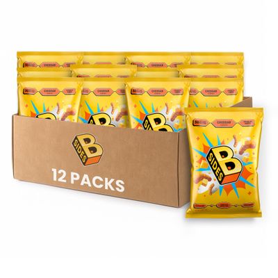 B-SIDES Crunch Puffs Protein Puffs | Healthy Snacks, High Protein, Plant-Based, Allergen-Friendly, Upcycled Oats & Corn and Regenerative Pea Protein
