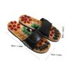 NOLITOY Natural Jade Cobblestone Massage Sandals for Foot Acupoint Relaxation Black PU EVA Material Slippers Soothes Plantar Fasciitis and Promotes Circulation for view 2