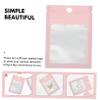 Baluue 100Pcs Pink Plastic Sealing Pouch for Jewelry Daily Storage view 2
