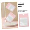 Baluue 100Pcs Pink Plastic Sealing Pouch for Jewelry Daily Storage view 4