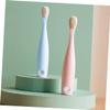 VICASKY 2pcs Toothbrush for Boy Girl Soft Bristles Ergonomic Handle Comfortable Grip Dual Purpose Deep Cleaning Oral Care for Boy Girl Red Blue view 2
