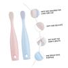 VICASKY 2pcs Toothbrush for Boy Girl Soft Bristles Ergonomic Handle Comfortable Grip Dual Purpose Deep Cleaning Oral Care for Boy Girl Red Blue view 3