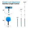 23FT High Reach Window Squeegee & Cobweb Duster with Extension Pole, 2 in 1 Squeegee for Window Cleaning with Lightweight 4-16.5 ft Telescoping Pole, Spider Web Brush with Pole for Outdoor Indoor Car view 4