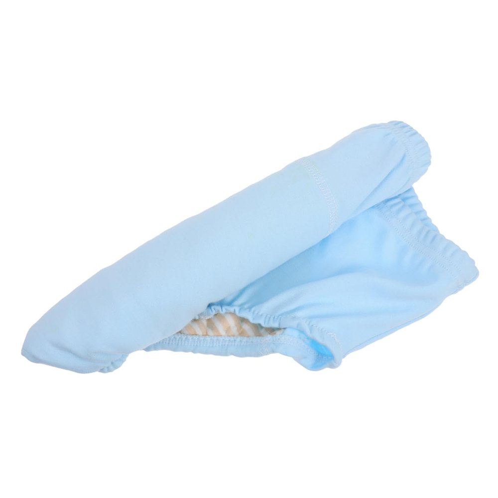LALADEFIEE Reusable Cotton Urinary Underwear for Elderly Washable Nursing Diaper with Breathable Absorbent Padding Leakproof and Comfortable Incontinence Protection Pants Light Blue
