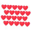 Kichvoe 30 Sheets Heart Shaped Breathable Wound Care Patches Adhesive Bandages for Bleeding Protection Lightweight Portable First Aid Stickers view 1