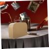 Holibanna Multi Function Kraft Paperboard Suitcase Gift Box with Handle Large Capacity Portable Candy and Jewelry Storage for Party Favor Wedding Valentines Day Tea Packaging and Home view 3