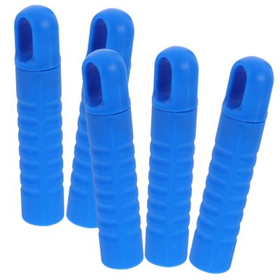 Ipetboom 5PCS Thickened Plastic Mop Handle Grips Non Slip Replacement End Caps for Broom and Mop Tubing Comfortable Ergonomic Design Fit Blue Cleaning Accessories