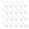 IWOWHERO 100pcs White Disposable Micro Measuring Spoons PP Plastic Smidgen Scoops for Precise Lab and Kitchen Use Corrosion and Heat Resistant view 1