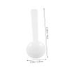 IWOWHERO 100pcs White Disposable Micro Measuring Spoons PP Plastic Smidgen Scoops for Precise Lab and Kitchen Use Corrosion and Heat Resistant view 2