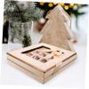 Healeved Compartment Beige Chocolate Box with Window Birthday Valentine Candy Treats Packaging Empty Gift Box for Handmade Chocolates Wedding Party Favor Accessory view 3