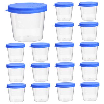 30pcs Disposable Sputum Cups with Screw Caps Sample Containers for Safe Collection Leakproof Storage Cups in Random Colors for Clinic and Hospital Use Random Color